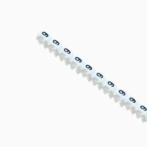 MARCA CABLE NUMERO 9 BLANCO (4,0 - 6,0 mm2) 20 U/T