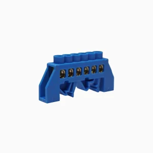 BARRA UNIPOLAR RIEL DIN AZUL 6P LEIPOLE