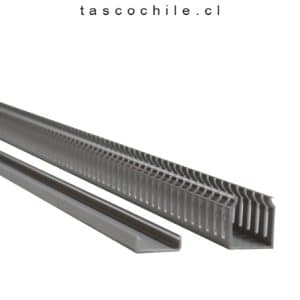 CANALETA 25 x 30 RANURADA GRIS