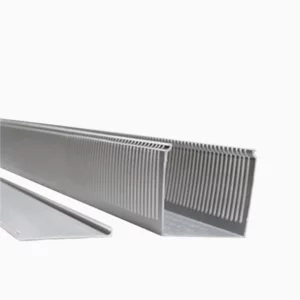 CANALETA 100 x 80 RANURADA GRIS