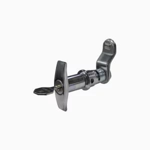 CHAPA ZAMAK CROMADA  TIPO T CON LLAVE