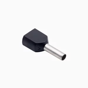 FERRULE DOBLE 1,5 mm (16 AWG) NEGRO (100 U