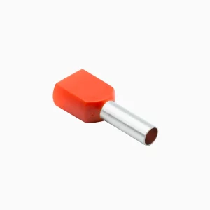 FERRULE DOBLE 4mm (12 AWG) NARANJO (100 U)