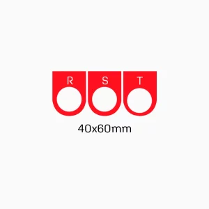 KIT 27 - RST ROJO 60x40mm PERF 22.5mm (1 c/u)