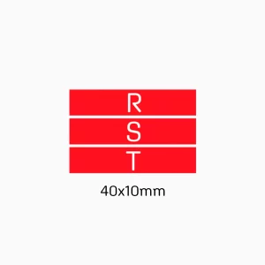 KIT 31 - RST 40X10mm ROJO (5 de c/u)