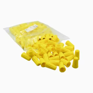 CONECTOR CONICO AMARILLO CON RESORTE 22-10 AWG 600V (100U) Nº44