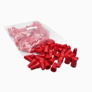 CONECTOR CONICO ROJO CON RESORTE 22-10 AWG 600V (100U) Nº66