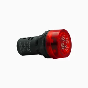 BOCINA COMPACTA, LUZ/SONIDO INTERMITENTE Ø22MM, 220VAC, ROJO