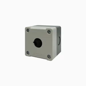 CAJA PVC, AUTOEXTINGUIBLE, IP54, 1PERF., BLANCO/GRIS