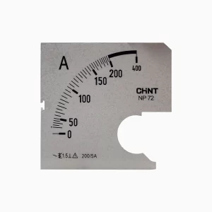 ESCALA AC P/ AMP., 72X72MM, 0-200A
