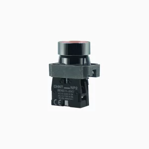 PULSADOR METALICO ROJO, 1NC, IP40