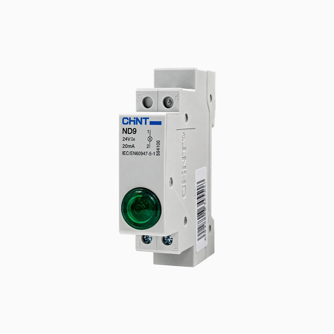 PILOTO LED A RIEL DIN COLOR VERDE 24 VAC/DC, IP20