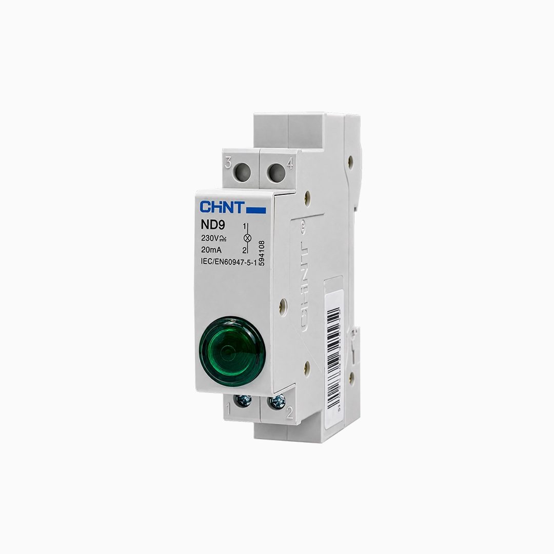 PILOTO LED A RIEL DIN COLOR VERDE 230 VAC/DC, IP20