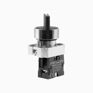 SELECTOR MANILLA CORTA METALICO, NEGRO, 2 POS.FIJAS(0-1),1NA