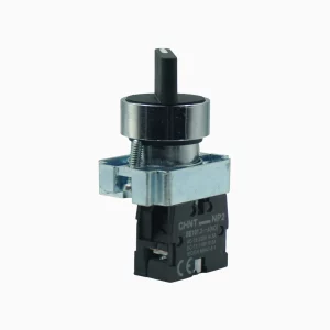 SELECTOR MANILLA CORTA METALICO, NEGRO, 2 POS.FIJAS(0-1),1NA
